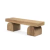 Four Hands Keane Bench Natural Elm New Arrivals