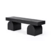 Four Hands New Arrivals Keane Bench Black Elm