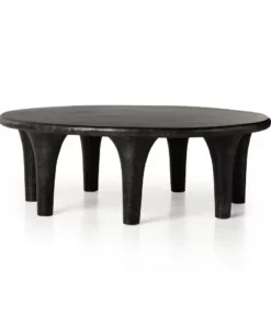 Four Hands New Arrivals Kelden Coffee Table Raw Black