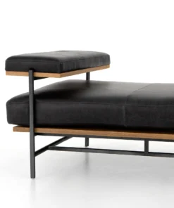 Four Hands New Arrivals Kennon Chaise Sonoma Black