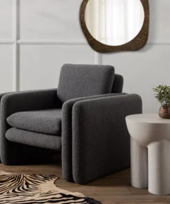 Four Hands Kimora Chair Charcoal Natural New Arrivals