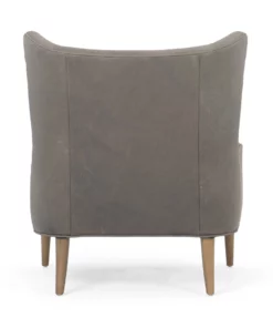 Four Hands Marlow Wing Chair Umber Pewter Leather New Arrivals