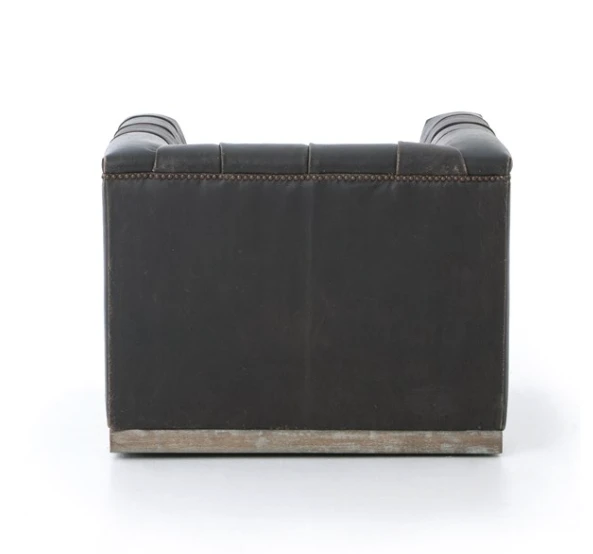 Four Hands Maxx Swivel Chair Destroyed Black 8 Four Hands Maxx Swivel Chair Destroyed Black