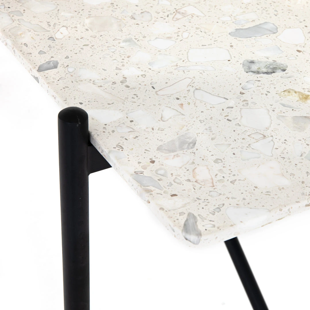 Four Hands New Arrivals Mona Desk White Terrazzo 9 Four Hands New Arrivals Mona Desk White Terrazzo