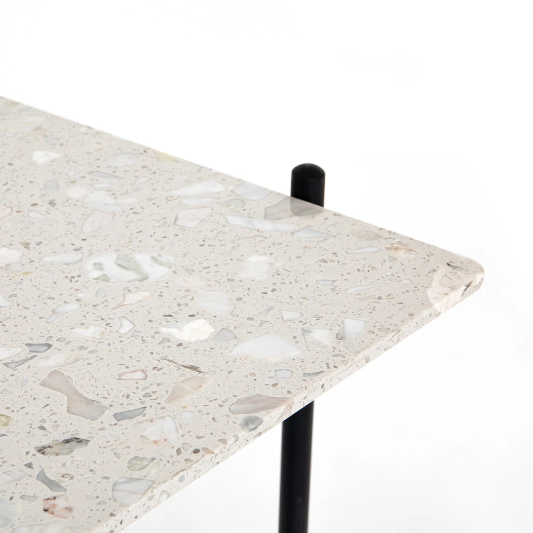 Four Hands New Arrivals Mona Desk White Terrazzo 11 Four Hands New Arrivals Mona Desk White Terrazzo