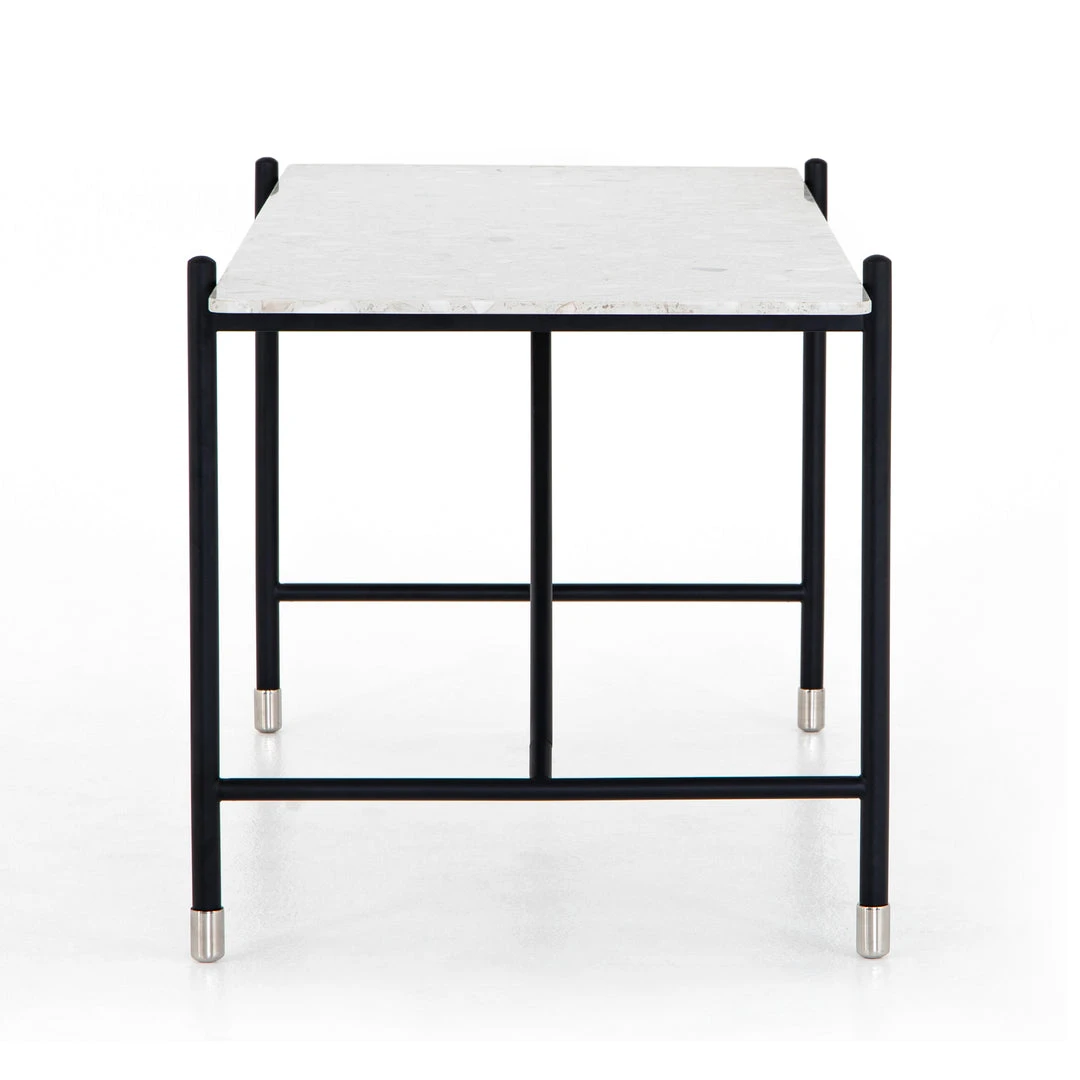 Four Hands New Arrivals Mona Desk White Terrazzo 7 Four Hands New Arrivals Mona Desk White Terrazzo