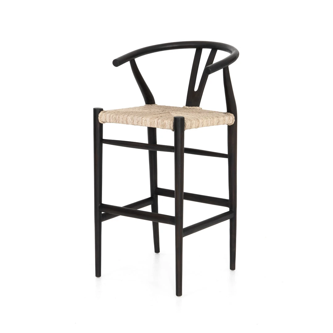 Four Hands New Arrivals Muestra Bar Stool Black Teak 3 Four Hands New Arrivals Muestra Bar Stool Black Teak