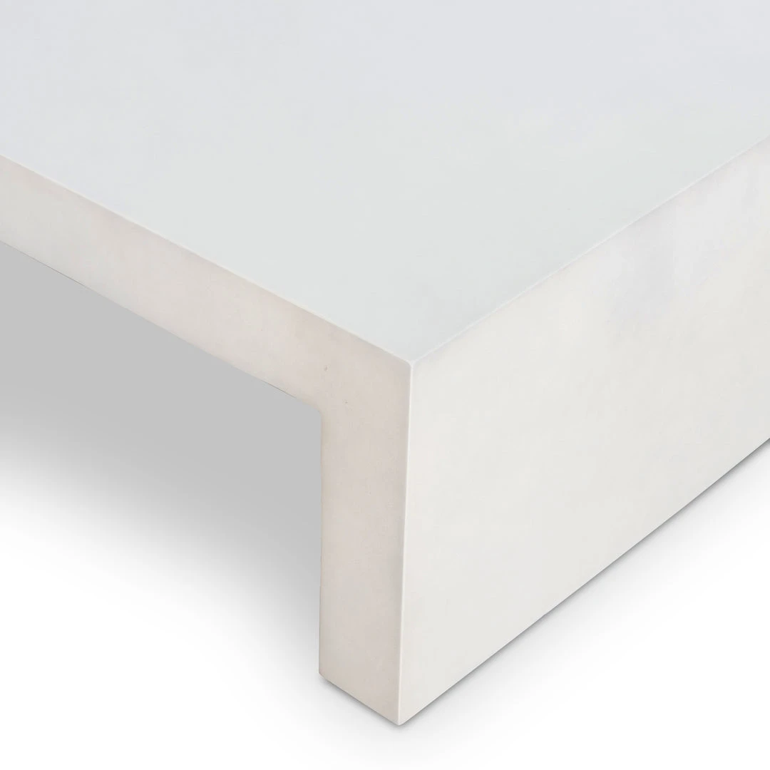 Four Hands New Arrivals Parish Coffee Table White Concrete 6 Four Hands New Arrivals Parish Coffee Table White Concrete