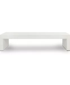 Four Hands New Arrivals Parish Coffee Table White Concrete