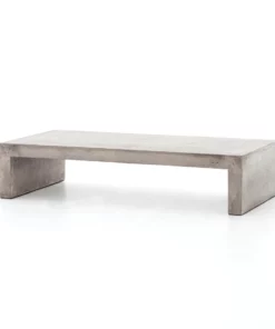 Four Hands Parish Coffee Table Gray Concrete