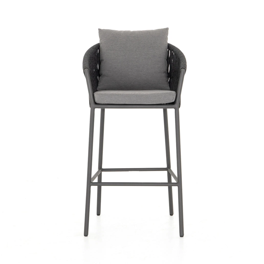 Four Hands Porto Outdoor Bar Stool Charcoal 4 Four Hands Porto Outdoor Bar Stool Charcoal