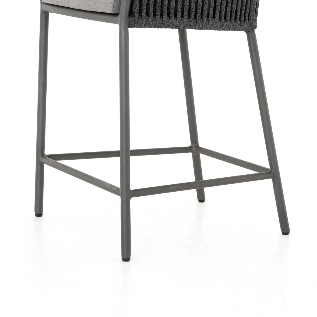 Four Hands Porto Outdoor Bar Stool Charcoal 12 Four Hands Porto Outdoor Bar Stool Charcoal