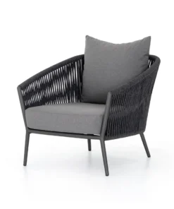 Four Hands New Arrivals Porto Outdoor Chair Charcoal