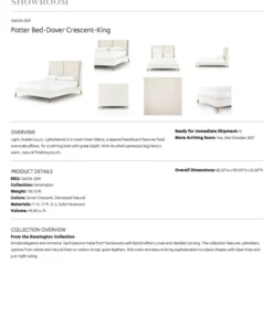 Four Hands Madison Bed Cambric Ivory