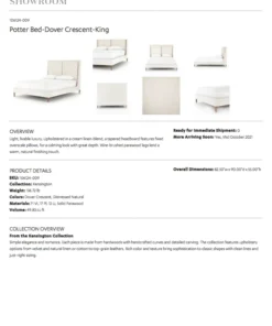 Four Hands Potter Bed Dover Crescent