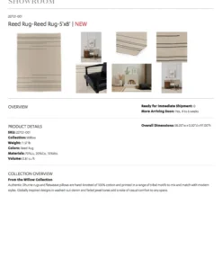 Four Hands Reed Rug 20 Four Hands Reed Rug