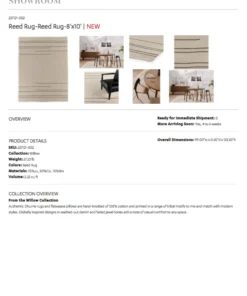 Four Hands Reed Rug 21 Four Hands Reed Rug