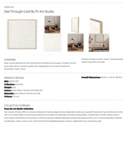 Four Hands See Through Gold Artwork New Arrivals 15 Four Hands See Through Gold Artwork New Arrivals