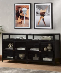 Four Hands Shadow Box Sideboard Black