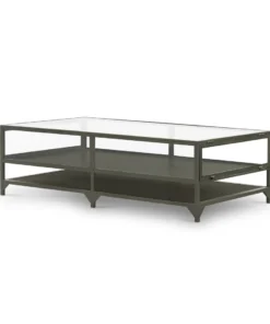 Four Hands Shadow Box Coffee Table Gunmetal New Arrivals