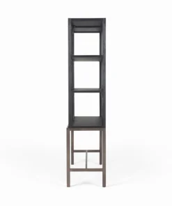 Four Hands New Arrivals Spencer Curio Cabinet Drifted Black