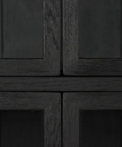 Four Hands New Arrivals Spencer Curio Cabinet Drifted Black