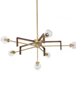 Four Hands New Arrivals Sterling Chandelier Organic Textured Glass