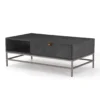 Four Hands New Arrivals Trey Coffee Table Black Wash Poplar