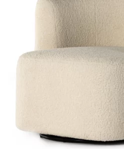 Four Hands Tybalt Swivel Chair Sheepskin Natural