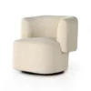 Four Hands Tybalt Swivel Chair Sheepskin Natural 2 Four Hands Tybalt Swivel Chair Sheepskin Natural