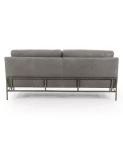 Four Hands Vanna Sofa Pewter Leather