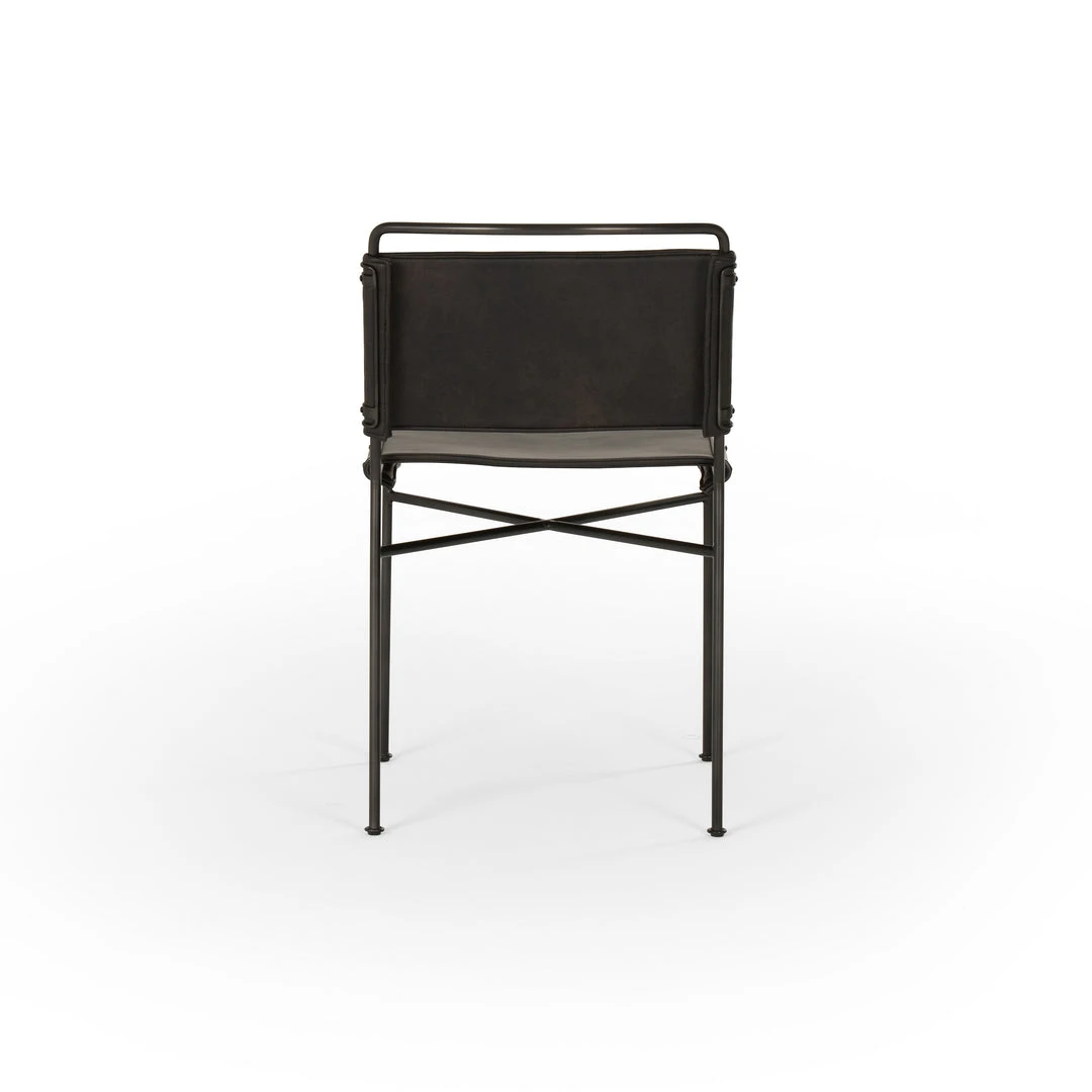 Four Hands Wharton Dining Chair Distressed Black Leather New Arrivals 5 Four Hands Wharton Dining Chair Distressed Black Leather New Arrivals