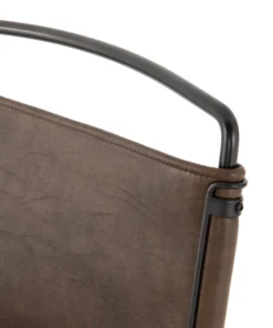 Four Hands Wharton Dining Chair Distressed Brown Leather New Arrivals