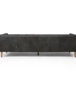 Four Hands Williams Extra Long Leather Sofa Washed Ebony 10 Four Hands Williams Extra Long Leather Sofa Washed Ebony