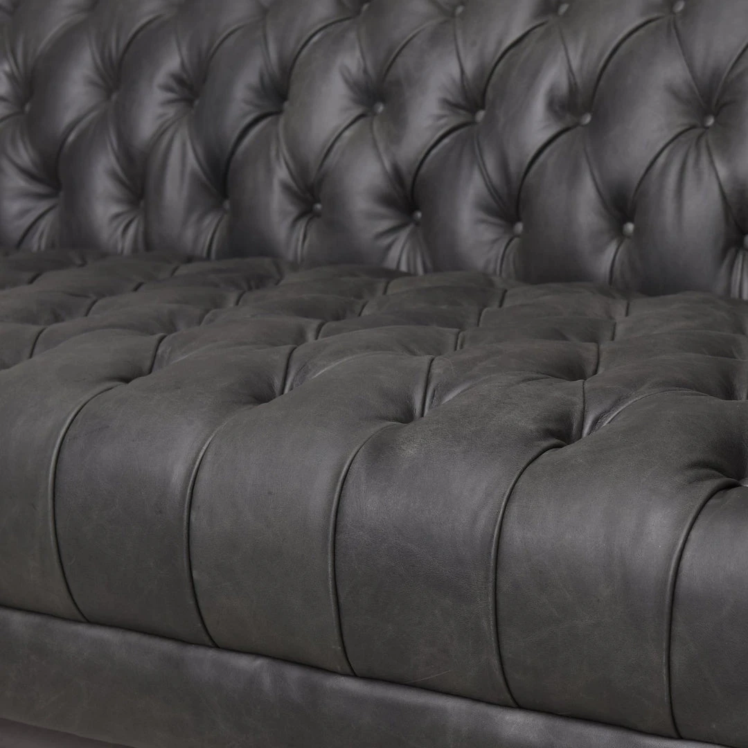 Four Hands Williams Extra Long Leather Sofa Washed Ebony 6 Four Hands Williams Extra Long Leather Sofa Washed Ebony