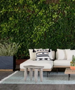 Four Hands New Arrivals Zuri Outdoor Stool Grey Weathered Teak