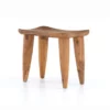 Four Hands New Arrivals Zuri Outdoor Stool Aged Natural Teak