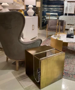 Worlds Away Frisco Wing Chair Gray New Arrivals