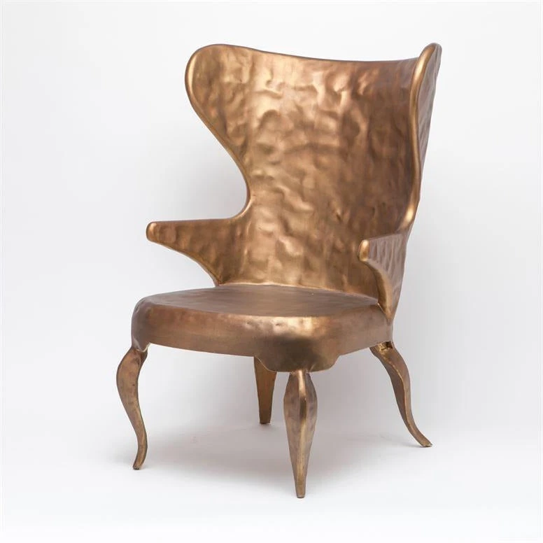 Made Goods Alfred Lounge Chair Hammered Gold Iron 3 Made Goods Alfred Lounge Chair Hammered Gold Iron