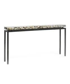 Made Goods New Arrivals Benjamin Narrow Console Table Flat Black