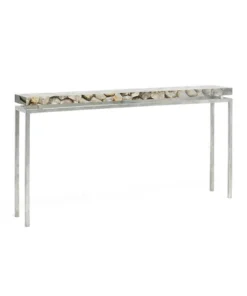 Made Goods Benjamin Narrow Console Table Silver New Arrivals
