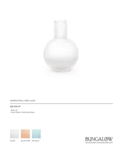 Bungalow 5 New Arrivals Giorgio Vase Clear