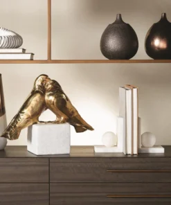 Global Views Alabaster Ball Bookends Set