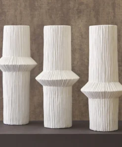 Global Views Ascending Ring Vases Matte White Set Of 3 15 Global Views Ascending Ring Vases Matte White Set Of 3