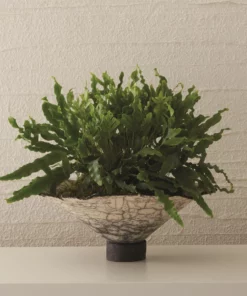 Global Views New Arrivals Crackled Footed Bowl