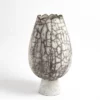 Global Views Crackled Footed Vase Large New Arrivals