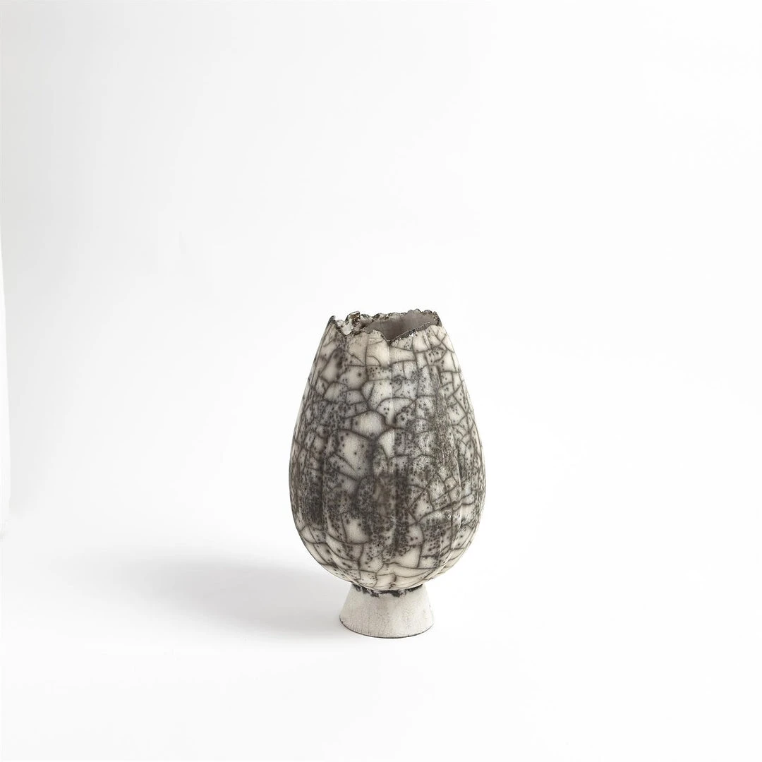 Global Views Crackled Footed Vase Small New Arrivals 3 Global Views Crackled Footed Vase Small New Arrivals