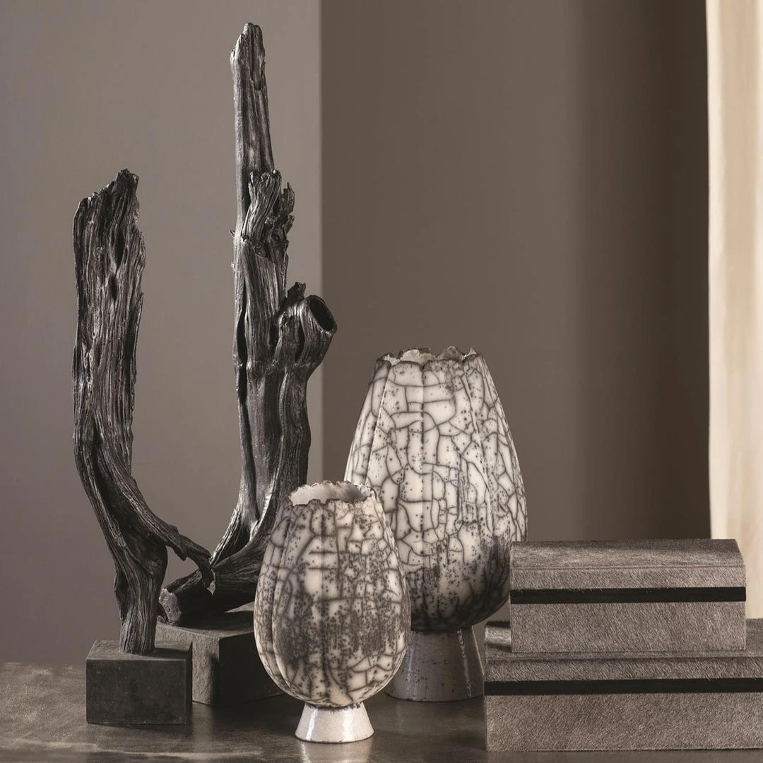 Global Views Crackled Footed Vase Small New Arrivals 4 Global Views Crackled Footed Vase Small New Arrivals