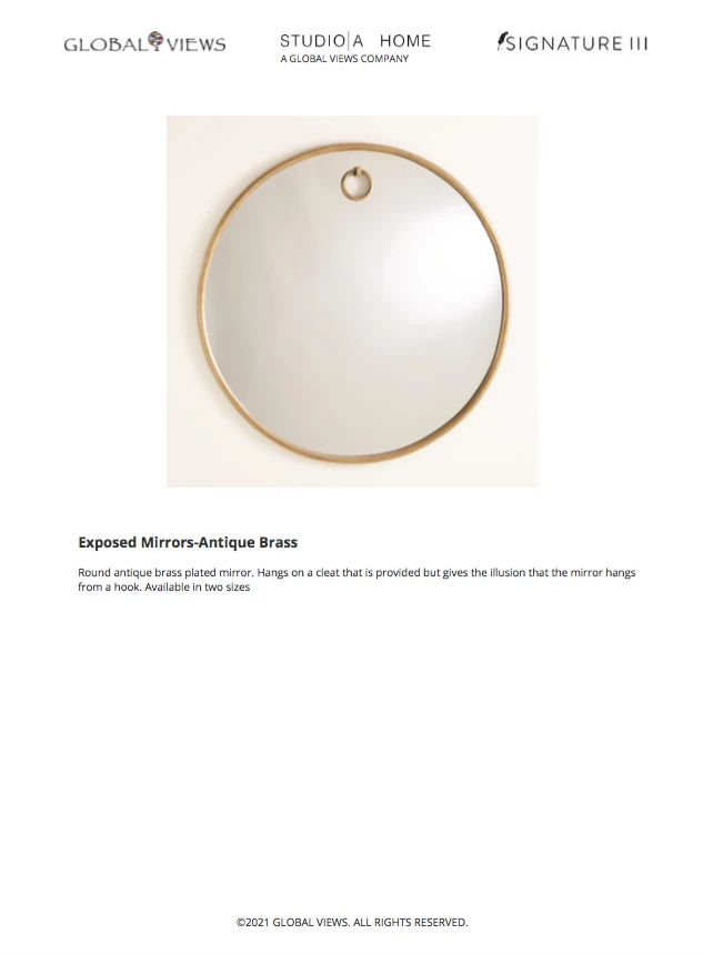 Global Views Exposed Mirror 6 Global Views Exposed Mirror