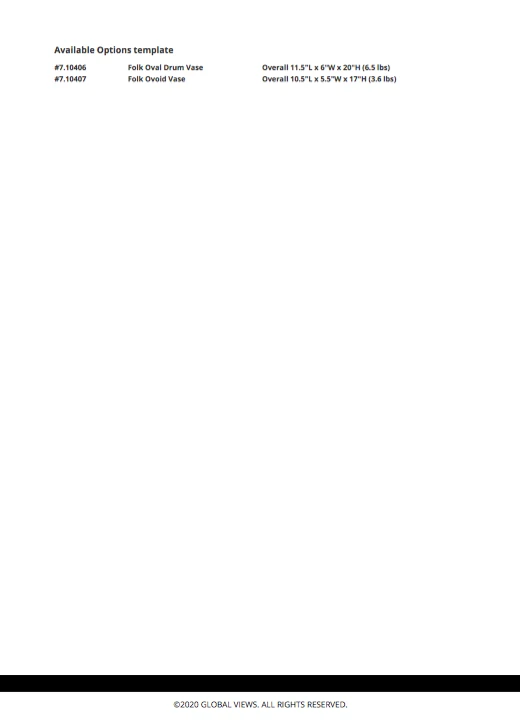 Global Views Folk Vase Set New Arrivals 11 Global Views Folk Vase Set New Arrivals